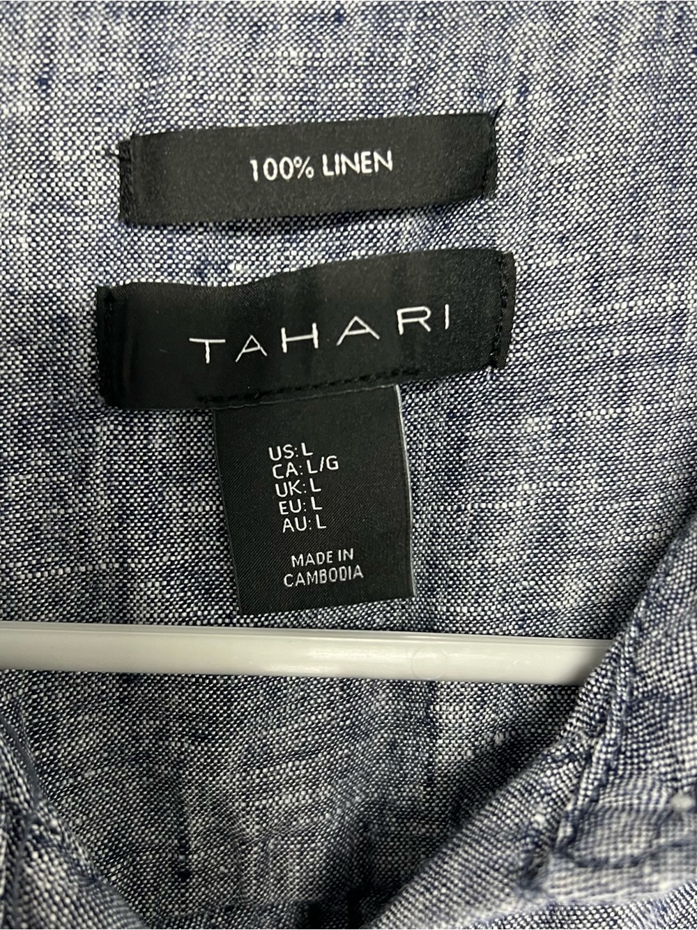 Tahari linen dress women’s large - Picture 3 of 5